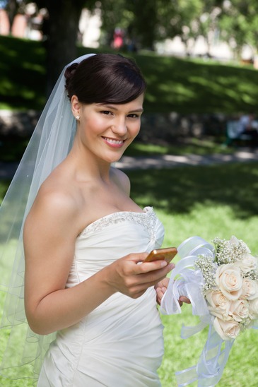 married to her cell phone