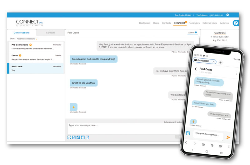 CONNECTsms Business Texting